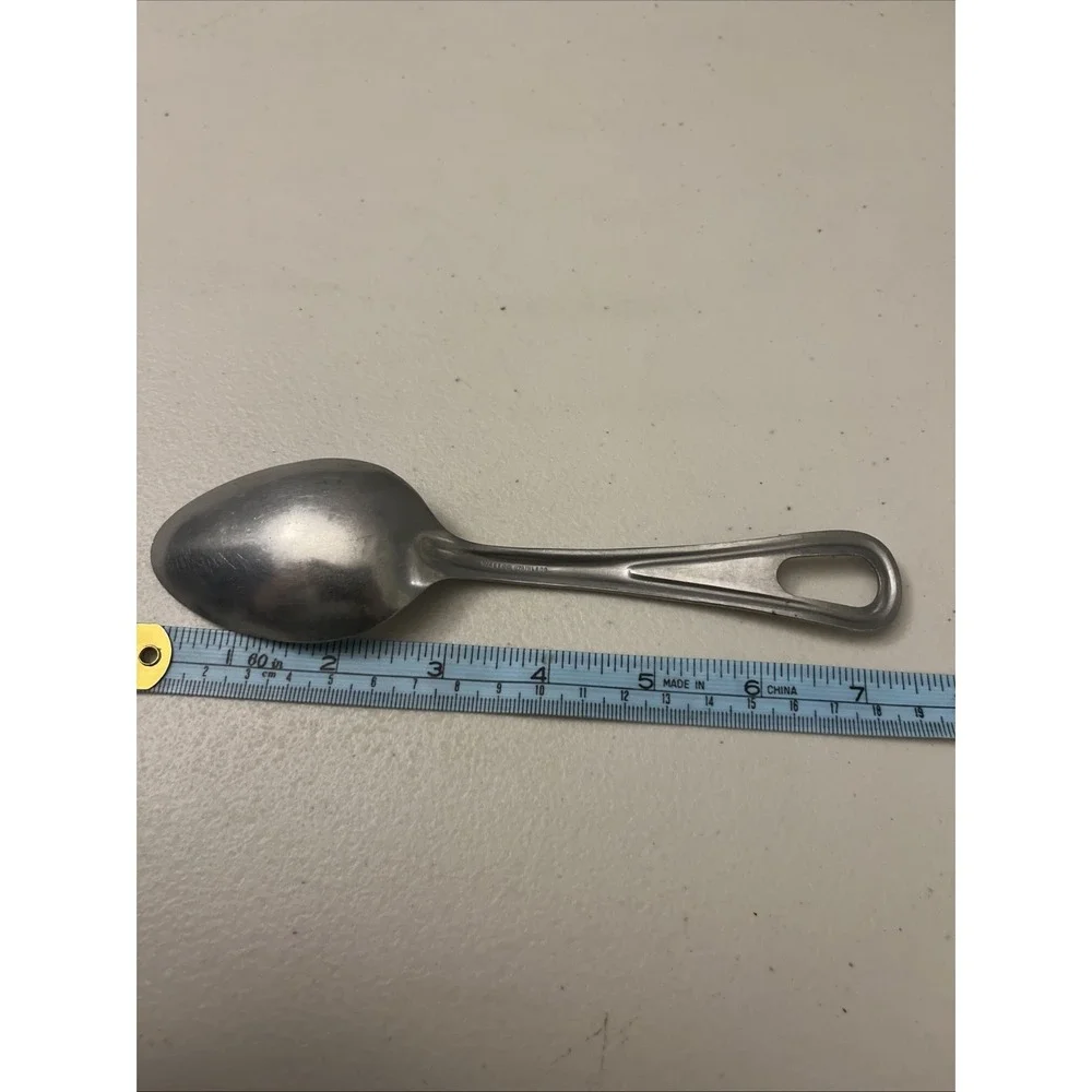 Vintage Stainless Steel - US Mess Spoon - Wallco Military‎ Utensil Gear